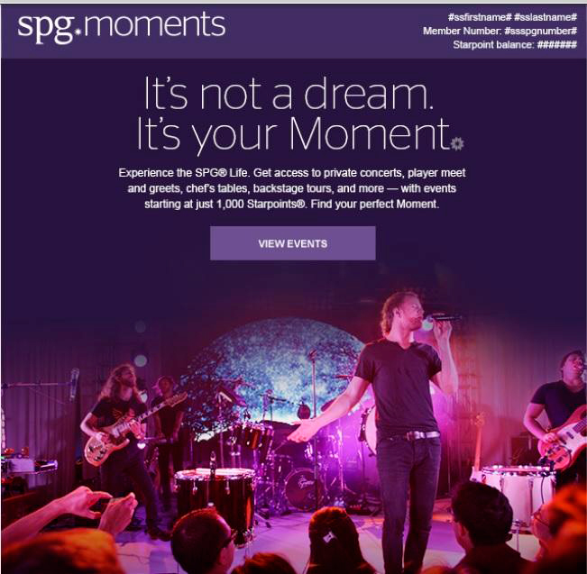 SPG Moments Email Redesign
